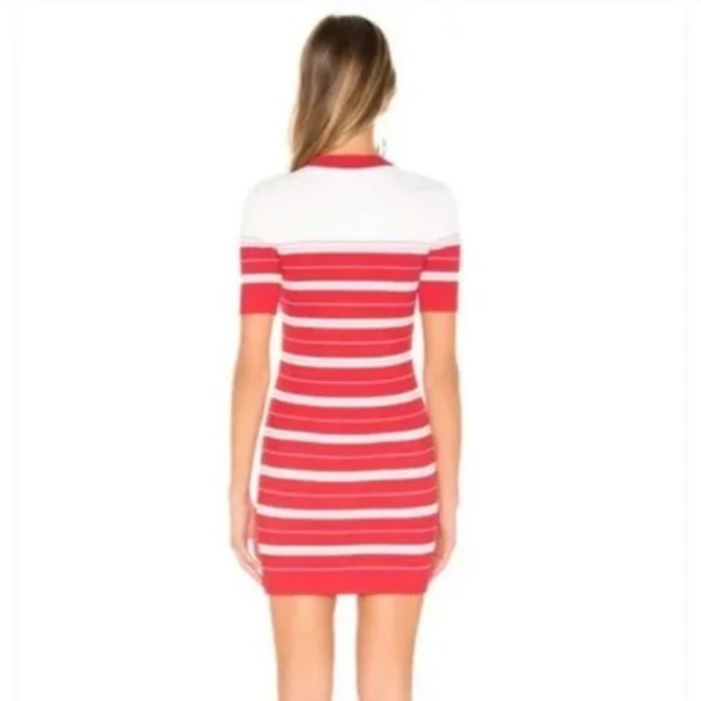 Amanda Uprichard striped knit stretch dress large revolve Anthropologie chic - Picture 2 of 9